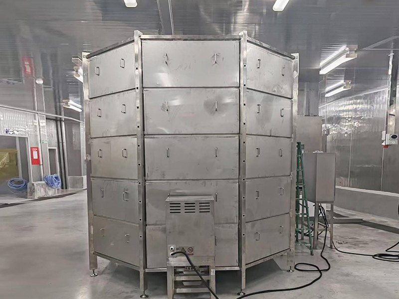 Projet de convoyeur spiralé descendant pour Top Fresh, Malaisie