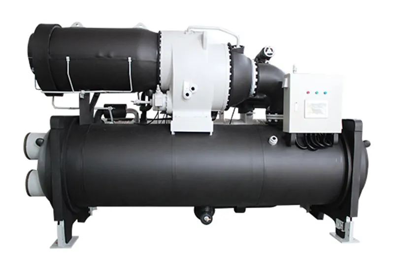 Refroidisseur et pompe à chaleur centrifuge à compression bi-étagée