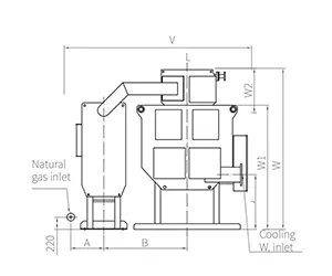 TMAR-D420~705 Plan d’encombrement